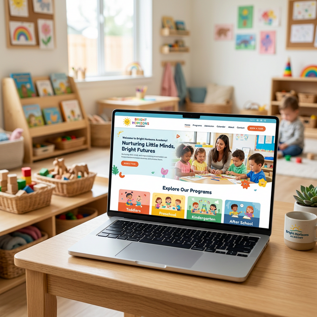 Preschool Website Mockup